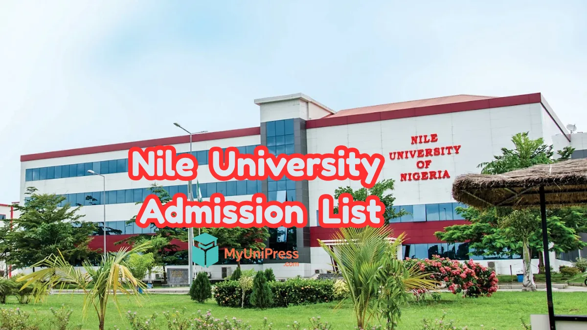 Nile University Admission List