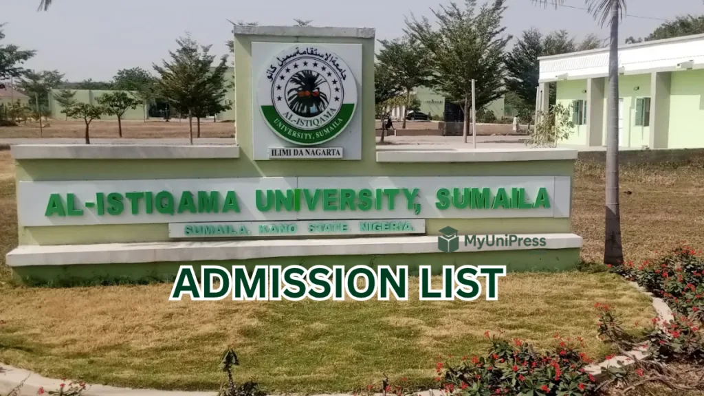 Al-Istiqama University Admission List