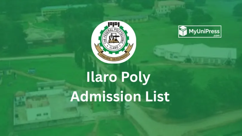 Ilaro Poly Admission List