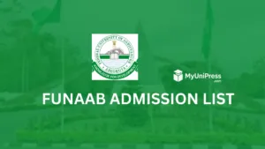 FUNAAB Admission List