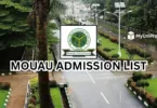 MOUAU Admission List