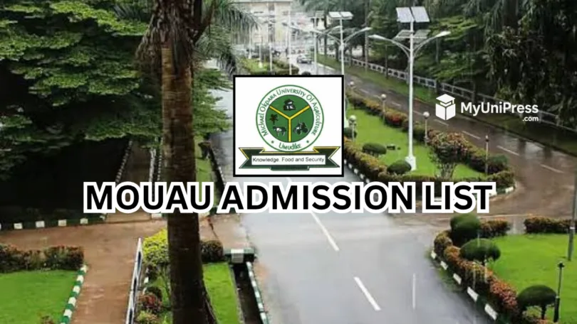 MOUAU Admission List