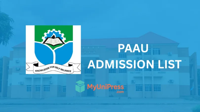 PAAU Admission List