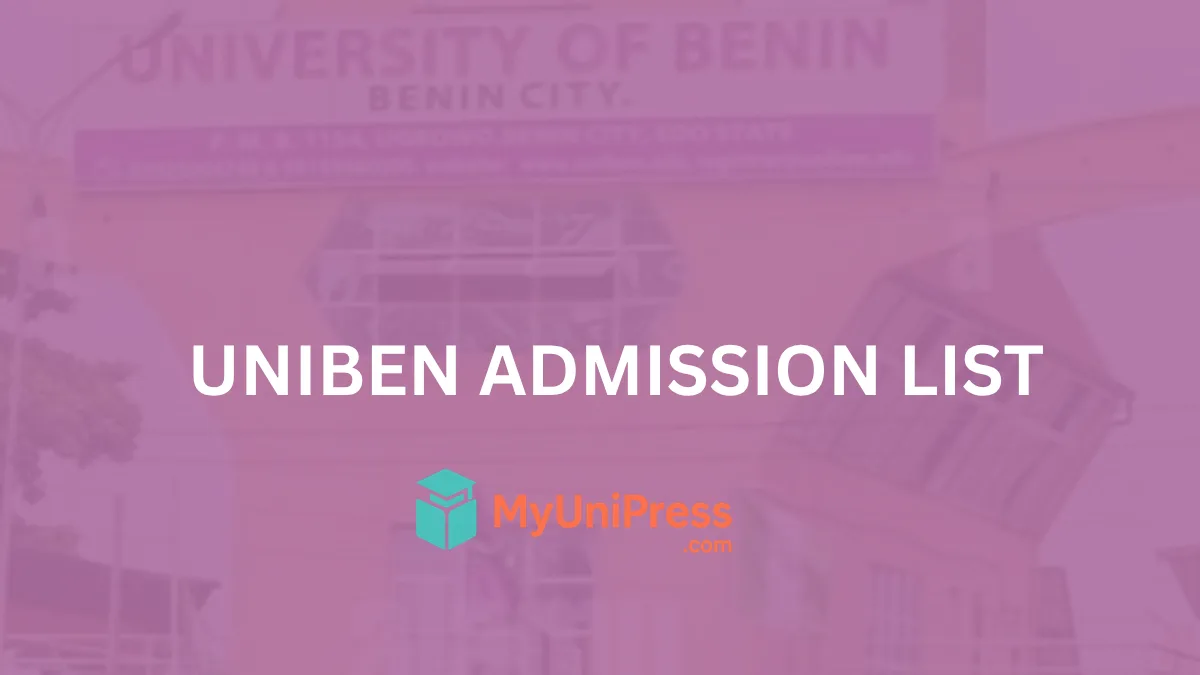 UNIBEN Admission List