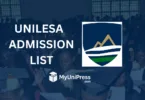 UNILESA Admission List
